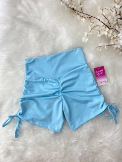 short corda lateral empina bumbum liso - Várias cores - SE AME MODA FITNESS