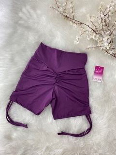 short corda lateral empina bumbum liso - Várias cores - SE AME MODA FITNESS