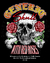 Camiseta "Generic Skull with red roses" (Memento Mori) - Camisetas inspiradas em Arte | Artilo