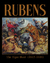 Estampa com a reprodução da obra "The Tiger Hunt" de Peter Paul Rubens, mostrando uma cena de caça com tigres e cavaleiros.