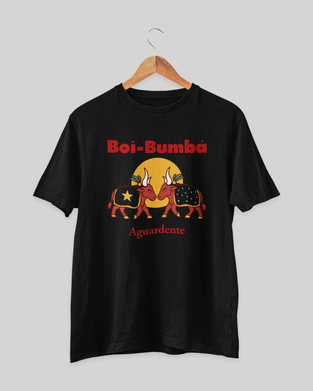 Camiseta "Boi Bumbá - Aguardente" (Red Bull parody)