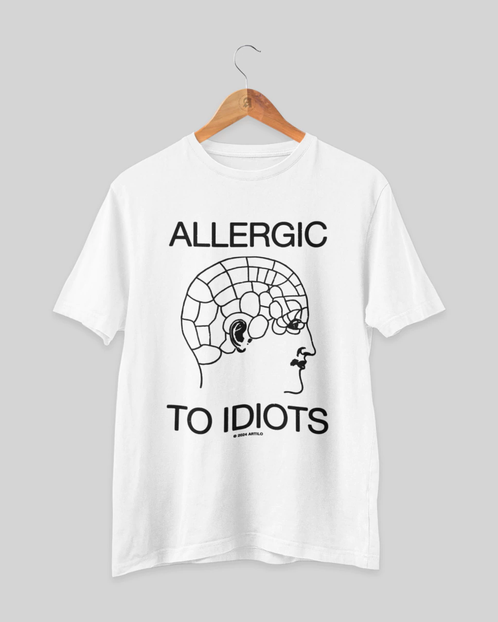 Camiseta "Allergic to idiots"