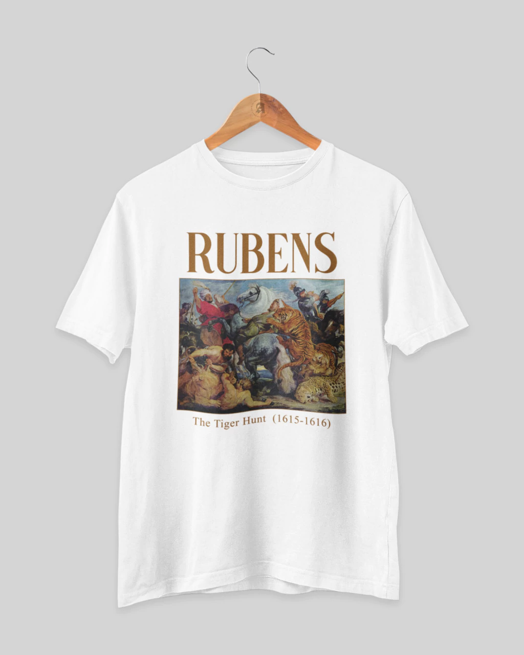 Camiseta "The Tiger Hunt" (1615-1616) - Peter Paul Rubens