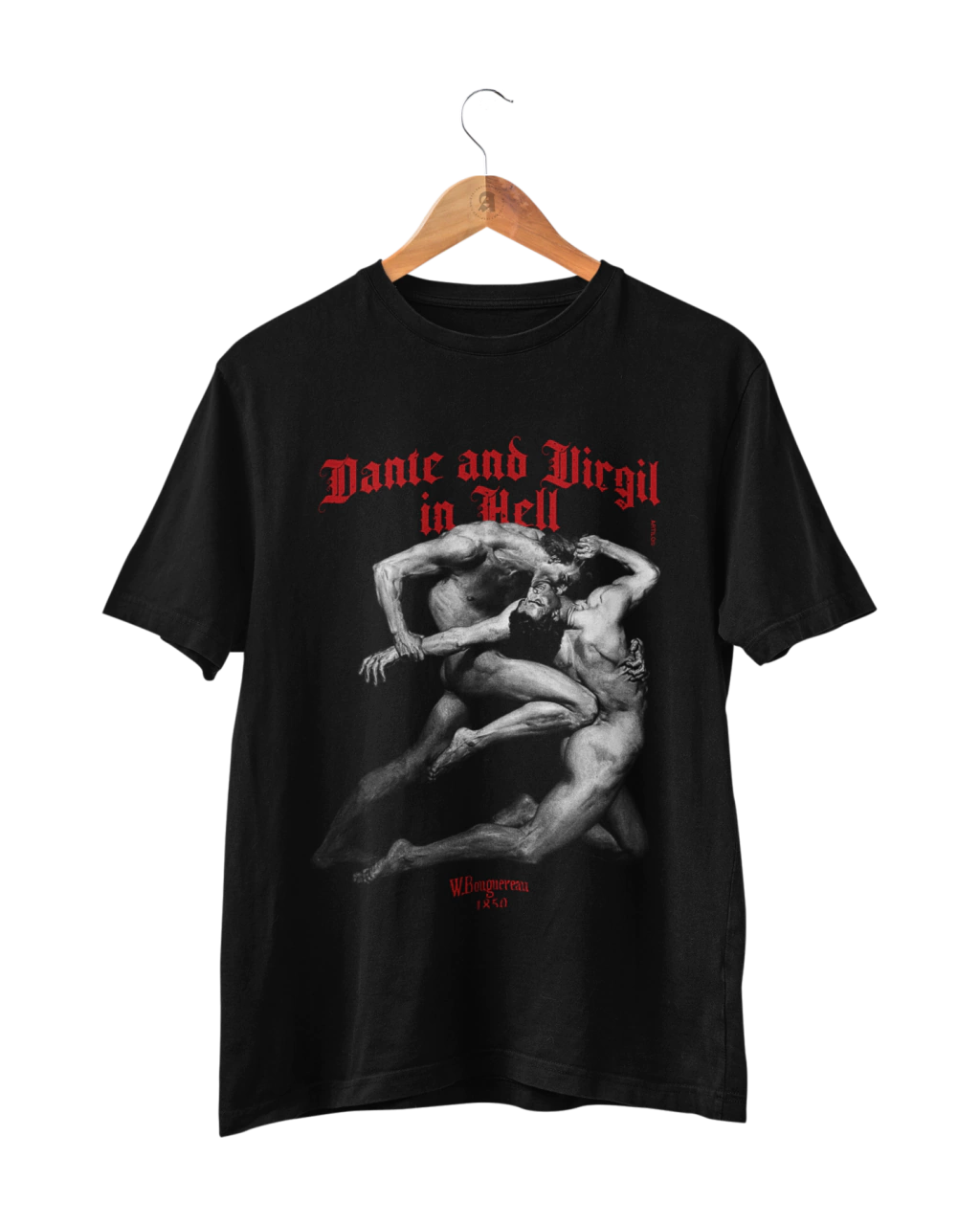 Camiseta Dante e Virgilio no Inferno "Red n`Grey"