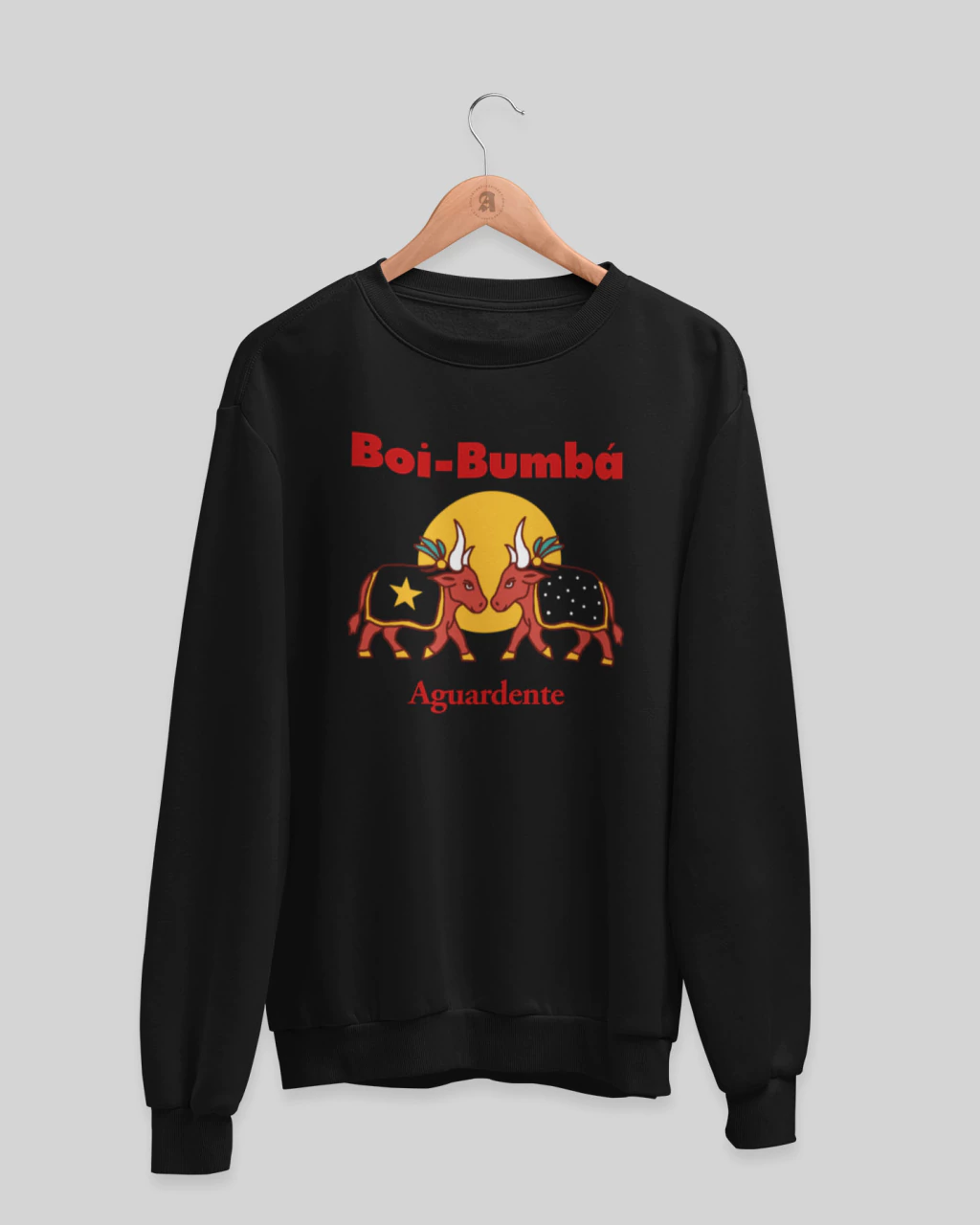 Moletom flanelado "Boi Bumbá - Aguardente"