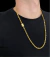 CORDÃO CADEADO 5MM - BANHADO A OURO 18k