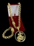 Imagem do LOTE 5 CORDÕES 5 PULSEIRAS 5 PINGENTES FRISO TRIPLO 13MM FECHO ESPECIAL - BANHADO A OURO