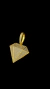 PINGENTE DIAMANTE G - BANHADO A OURO 18K