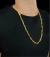 CORDÃO CADEADO ALONGADO 7MM - BANHADO A OURO 18k - comprar online