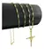 CORDÃO DE OURO 18K CADEADO ALONGADA + PINGENTE DE OURO CRUZ FIO 4.9G 60CM - GARANTIA VITALÍCIA - comprar online
