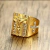 Imagem do ANEL JESUS CRISTO CRAVEJADO - BANHADO A OURO 18K