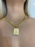 KIT FEMININO 7MM CORDÃO + PINGENTE - BANHADO A OURO