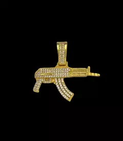 PINGENTE FUZIL G - BANHADO A OURO 18K - comprar online