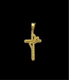 PINGENTE FÉ P - BANHADO A OURO 18K