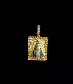 Pingente Nossa Senhora P - BANHADO A OURO 18K