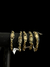 Imagem do LOTE 5 PULSEIRAS CADEADO 10MM banhado a ouro