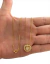 CORDÃO FEMININO PINGENTE CORAÇÃO REDONDO CRAVEJADO 1MM - BANHADO A OURO 18K - comprar online