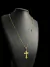 CORDÃO VENEZIANA + PINGENTE CRUZ JESUS 3D - BANHADO A OURO 18K - comprar online