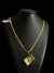 CORDÃO GRUMT 5MM + PINGENTE - BANHADO A OURO 18K