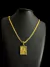 Imagem do CORDÃO GRUMET 5MM + PINGENTE SÃO JORGE BANHADO A OURO 18K