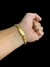 Imagem do PULSEIRA FRISO S CRAVEJADO 8MM - BANHADO OURO 18k