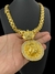 CORDÃO CADEADO DUPLO 13MM + PINGENTE PITBULL PERSONALIZADO - BANHADO A OURO 18K na internet