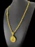 CORDÃO CADEADO 5MM + PINGENTE SÃO JORGE (P) - BANHADO A OURO 18K