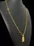 CORDÃO TIJOLINHO 3MM + PINGENTE CRUZ PLACA - BANHADO A OURO 18K na internet