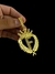 PINGENTE INICIAL LETRA (grande) - BANHADO A OURO 18K - Elite imports 18k 