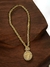 CORDÃO CADEADO 12MM + PINGENTE NÚMERO 7 COROA CRAVEJADO - BANHADO A OURO 18K