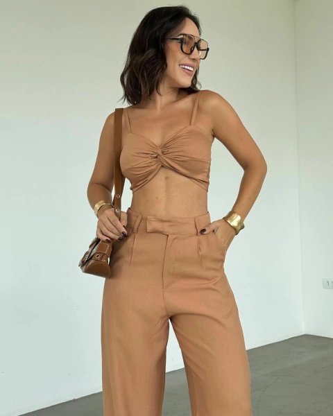 Top de Alca Daniela Caramelo - comprar online