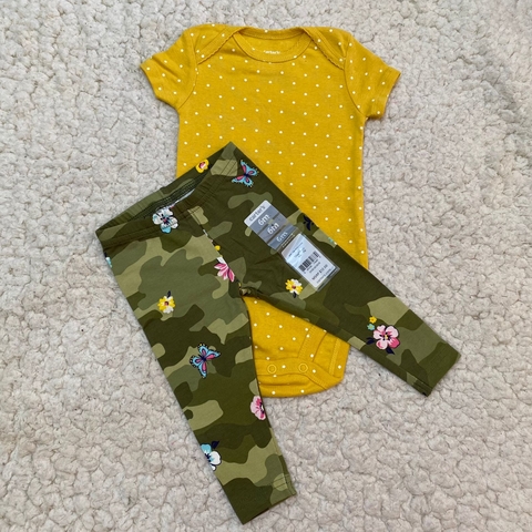 Carter’s Conjunto 6M NOVO SEM Etiqueta