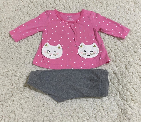 Carter's Conjunto 3M seminovo