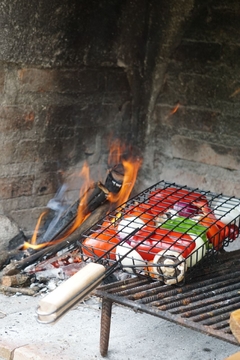 Grillero Queen de verduras y carnes XXL