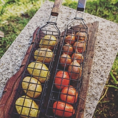 Grillera Verduras Mediana + Provoletera de Hierro Fundido - tienda online