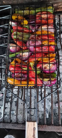 Grillero Queen de verduras y carnes XXL
