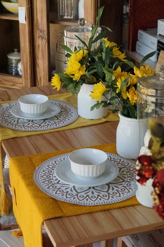 Juego de comedor p/4 (mesa MC219 90X130 + 4 SILLAS S105Q), paraiso, l natural - Nativa Interiores