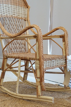 Sillon mecedor mimbre espiga - Nativa Interiores