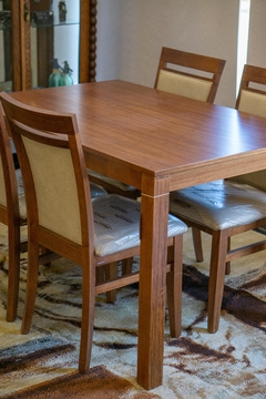 Juego de comedor p/4 (mesa MC119 85X130 + 4 SILLAS S106A) l. cedro, COMBO - comprar online