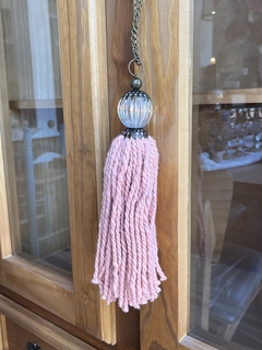 Borla puertera acrilico chica salmon - comprar online