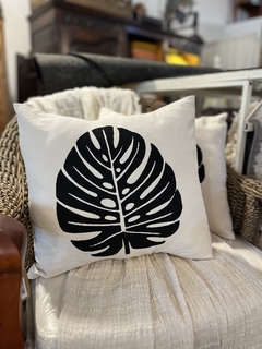 Set x2 Almohadon 40x40 hoja blanco - comprar online