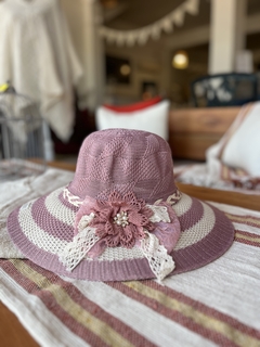 Sombrero lavanda combinado - comprar online