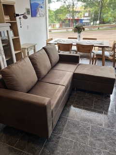 Sofa Barcelona 3 cuerpos + puff - Nativa Interiores