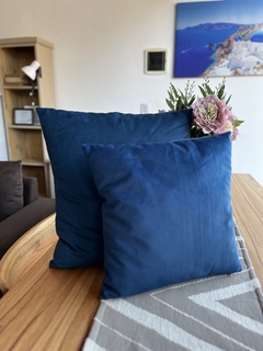 Set x2 almohadones pana duo azul - comprar online