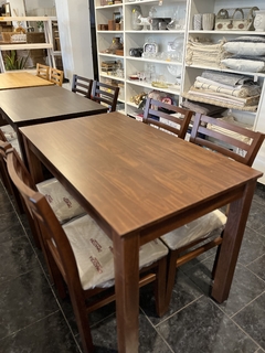 Juego de comedor pino p/4 (mesa 70x120 + 4 SILLAS S127) cedro en internet