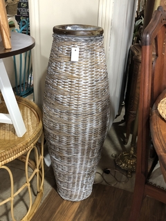 Jarron rattan 110cm