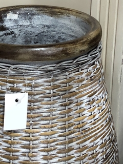 Jarron rattan 110cm - comprar online