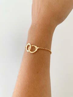 Pulseira de Algemas - Banhado a Ouro18 K - Agora Vai