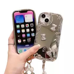 Imagen de Funda Silver Bear & Hearts (IPhone)
