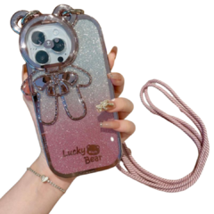 Funda Lucky Bear Con Colgante (IPhone) - tienda online